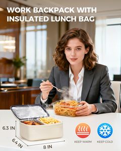 <span class=keywords><strong>TSA</strong></span>-zugelassener Damen-<span class=keywords><strong>Laptop</strong></span>-Rucksack (15,6 Zoll) mit USB-C-Anschluss und isolierter Lunchbox - Product Image 4