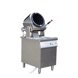 Máquina Comercial Automática <span class=keywords><strong>para</strong></span> Saltear Tres Stones <span class=keywords><strong>para</strong></span> Restaurantes, Robot Cocinero de <span class=keywords><strong>Carne</strong></span> y Arroz, Construcción de Acero - Product Image 3