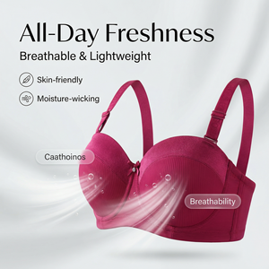 DIANA ROSE YF303D Precio de Fábrica <span class=keywords><strong>Sujetador</strong></span> Push-up Tallas Grandes Cómodo y Transpirable Ropa Interior Femenina de Spandex/Nylon Media <span class=keywords><strong>Copa</strong></span> para Uso Diario - Product Image 1