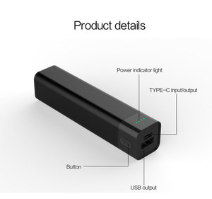 แบตสำรอง PPS 5000 มิลลิแอมป์ รองรับ PD 18W ตัวเครื่องอะลูมิเนียม ช่องเสียบ USB และ USB-C สำหรับ <span class=keywords><strong>iPhone</strong></span> <span class=keywords><strong>11</strong></span> <span class=keywords><strong>Pro</strong></span> Max จัดส่งฟรี - Product Image 6