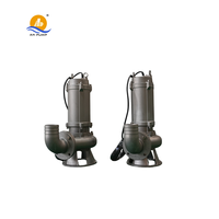 Pompe submersible pour eaux usées en acier inoxydable anti-colmatage, haute pression, grand débit, pour le drainage des eaux usées industrielles et municipales