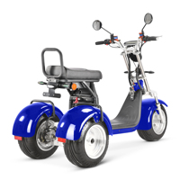Triciclo Eléctrico Plegable Inteligente de Tres Ruedas con Doble Motor de 4000W, Resistente al Agua, Batería de Litio, Velocidad Máxima de 41-50km/h, 2026
