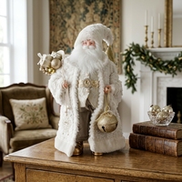 Fournisseur direct d'usine, décorations de Noël nordiques, Père Noël blanc, 90 cm, Papai Noel Squichi