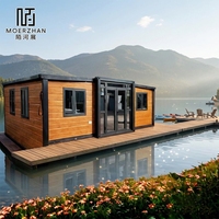 Villa conteneur extensible à faible coût 20FT 40FT Maison préfabriquée mobile 2-3 chambres Unité familiale portable