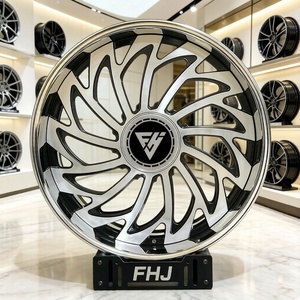 Jantes forgées personnalisées FHJ 2 pièces à 5 bras pour Audi 19 20 21 22 23 pouces 5X112 Monoblock pour Audi A4 S4 RS5 <span class=keywords><strong>RS7</strong></span> B9 B8 - Product Image 3