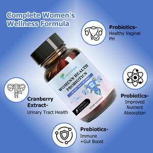 Capsules de probiotiques pour la santé féminine, directement de l'usine, avec poudre de fruit de canneberge, réduisent la sécheresse et l'inconfort. - Product Image 5