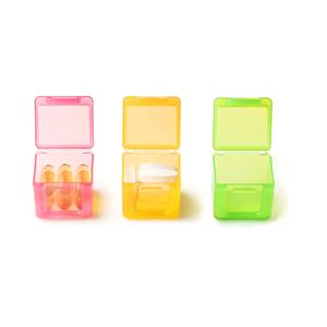 Organizador de pastillas con 2 compartimentos, estuche de bolsillo para medicamentos, tabletas diarias, vitaminas, Mini - Product Image 1
