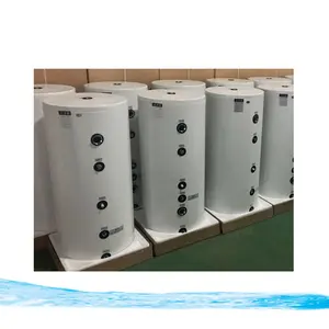 Zemin isıtma ısı pompası su tankı için tampon tankı 200L 300L 400L coil coil sıcak su tankı ile bobin