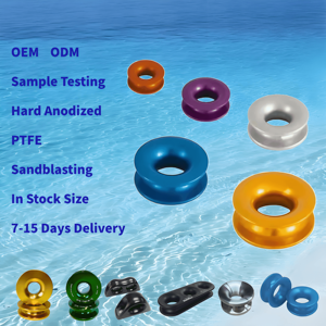 Anillo de Silicona con Recubrimiento de PTFE para Mecanizado de Metales de Alta Precisión <span class=keywords><strong>CNC</strong></span>, Anillo de Baja Fricción de Aluminio 6061 de 14*10 mm para Uso Marino - Product Image 4