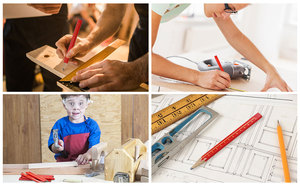 2025 biểu tượng tùy chỉnh hình bát giác cứng màu đen thợ mộc Bút Chì Trung Quốc thực hiện Tiêu Chuẩn Chế biến gỗ đánh dấu xây dựng bút chì - Product Image 5