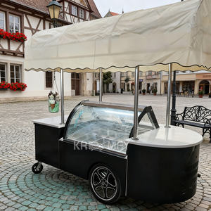 Chariot mobile de confiserie en métal pour les vacances d'été 2025, art métallique, crème glacée, accessoires de présentation d'événements - Product Image 1