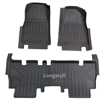 Sur mesure pour Volkswagen Amarok & Ranger, tapis de sol de voiture imperméable en TPV, 5 mm d'épaisseur, ensemble complet Longwyll