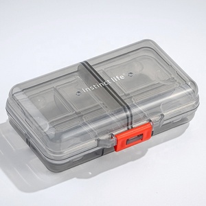 Organizador de pastillas de viaje Icen B115, contenedor de almacenamiento semanal de 7 días, pastillero de plástico en forma de rectángulo con 7 estuches - Product Image 6