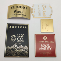 Étiquettes autocollantes personnalisées pour cosmétiques, avec logo en relief 3D, dorure à chaud, étiquettes métalliques pour parfums.