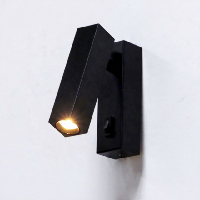 Adjustable Bedside Bed Rotatable Flexible Folding Recessed Mounted Lamp 3W Swinging Arm Led Reading Wall Light