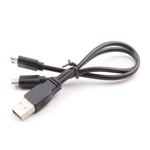 1m Smart Charging PVC Cable <strong>Micro</strong> USB 2.0 Splitter Dual <strong>Micro</strong> USB Braid Shielded Data Sync Power for Android Cameras <strong>Computers</strong> - Product Image 1