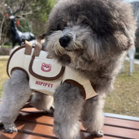 Porte-chien ergonomique horizontal, sac de transport mains libres pour petits et moyens chiens, idéal pour la randonnée en extérieur avec soutien dorsal