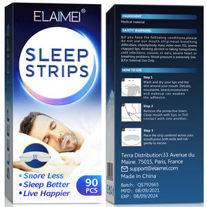 ELAIMEI Label Pribadi Memperbaiki Kualitas Tidur, Perangkat Anti Dengkur Instan, Plester Mulut Transparan Tingkat Medis - Product Image 2