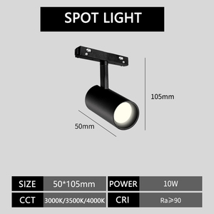 Rails de piste, kit d'éclairage sur <span class=keywords><strong>rail</strong></span> <span class=keywords><strong>magnétique</strong></span> encastré, système de <span class=keywords><strong>rail</strong></span> en aluminium facile à installer pour montage encastré - Product Image 5