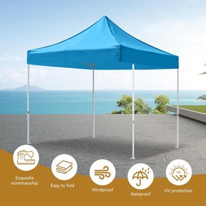 Sunshine Custom Black Print logo Window 10 X 10 <b>Canopy</b> <b>Tent</b> Outdoor Business Barbecue Trade Show <b>Tent</b> with Wall UV Protected - Product Image 3
