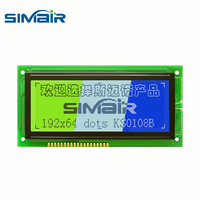 Module d'affichage graphique LCD SIMAIR 19264-ZA 192x64 ST7920 5V STN 6 heures Interface 8 bits/4 bits/sérielle 130x65mm Rétroéclairage LED