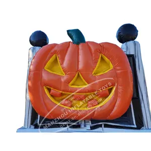 Château gonflable d'Halloween Videur gonflable Jack O Lantern Bounce House