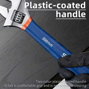 4-piece Adjustable <strong>Wrench</strong> <strong>Set</strong> Wide Jaw Chrome Finish Double Dipping Handle Laser Marked CRV Steel OEM for <strong>Professional</strong> Use - Product Image 6