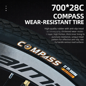 Vélo de route 700C 24 vitesses, cadre en acier carbone, fourche personnalisable, freins à disque doubles, roues en alliage d'aluminium, course - Product Image 4