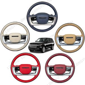 Volante deportivo de cuero blanco para Land Range Rover <span class=keywords><strong>Velar</strong></span> P300e PHEV <span class=keywords><strong>Velar</strong></span> SVAutobiography L560 <span class=keywords><strong>SV</strong></span> 2020 a ahora - Product Image 6