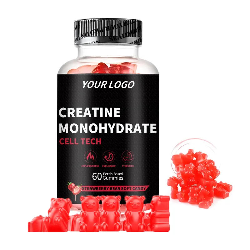OEM Private label Creatine gummy Creatine Muscle Building Energy Gummies suplemen