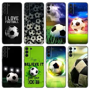 1000 + Designs Custom Fire Football Voetbal Siliconen Hoesje Voor Samsung S24 A71 A23 A14 A05 A 04S Uv Printing Sublimatie Telefoonhoesje