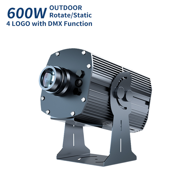 LVD/ISO/CE 600W High Power Waterproof Outdoor Advertising Led Ip65 Floor Logo Projector With 4 Gobos