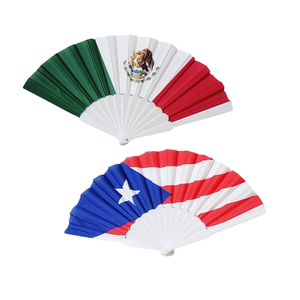 国旗印刷折りたたみファン広告ロゴ印刷ファンプラスチック工芸品 - Product Image 2