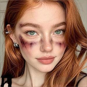 สติกเกอร์ลาย<span class=keywords><strong>สัก</strong></span> All Saints Scar Face Body Art แบบเหมือนจริง พิมพ์ลายด้วยน้ำ กึ่งทำมือ กันน้ำ ได้รับการรับรองมาตรฐาน EN71 - Product Image 4