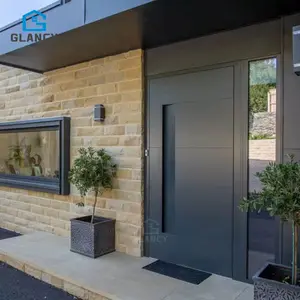 Fabrik Direkt verkauf für Hauss chutz Modernes Haus Villa Außentür Edelstahl Vordere ingang Pivot Eingangstür