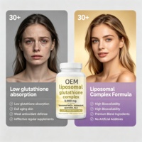 Complexe de Glutathion Liposomal 3000mg avec NAD+, Resvératrol, Quercétine et ALA, 120 Capsules Végétariennes, Complément OEM