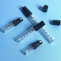 Botol Semprot Parfum Mini Kosong Grosir 10ml 5ml 3ml 2ml, Botol Kaca Bening dengan Skala Pengukuran