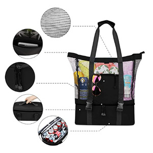 Sac de plage détachable pour loisirs de plein air avec compartiment humide/sec et sac de rangement isotherme pour les voyages et l'été - Product Image 4