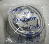 Kabel Ekstensi Printer Paralel DB25 Kabel Data 25-Pin Male-To-Female 15/3/5 Meter Buatan China