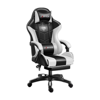 Chaises de bureau pour jeux sur PC, chaises de course, inclinables, en cuir, Autofull Gamer, dropshipping, chaise de jeu LED avec repose-pieds