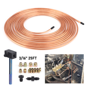 Kit de tuyaux de frein automatique, tube en cuivre de 3/16 pouces et 25 pieds avec raccords pour réparation et remplacement - Product Image 4