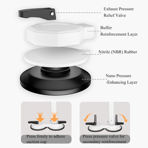 <span class=keywords><strong>Tringle</strong></span> de douche pliable antidérapante à ventouses doubles, sans perçage, gain de place, pour salle de bain - Product Image 5
