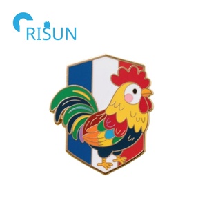 Fabrication métal émail personnalisé France broche broche carte française personnalisée épinglette insigne France drapeau national français épingles - Product Image 3