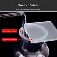 Entonnoir en verre transparent pour générateur de gaz oxygène, dioxyde de carbone, hydrogène, pour tube avec dispositifs de sécurité