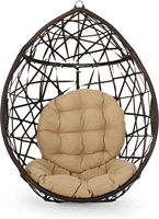Danlong Swing Egg Chair Sans Support Intérieur Extérieur Osier Rotin Patio Basket Chaise Suspendue