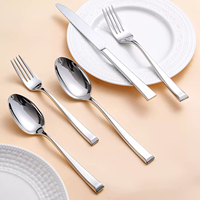 Ensemble de couverts de mariage de luxe épais et de haute qualité, écologiques et durables, en acier inoxydable 18/10 de qualité supérieure, logo personnalisé