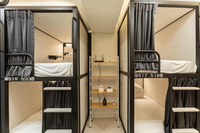 KSL Holz- und Stahl-Kapselbett für Jugendherbergen Cityhub Sleepbox Moset Beliebte Schlafkapseln Etagenbett