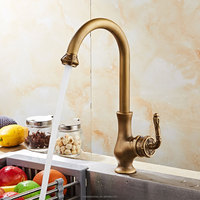 Robinet de cuisine en laiton antique, mitigeur de salle de bain à poignée unique, robinet mélangeur en bronze, robinet de lavabo universel avec filtre anti-éclaboussures