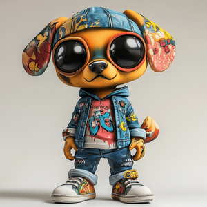 Özel koleksiyon köpek rakamlar hediye 1/6 ölçekli Trendy oyuncak Anime vinil aksiyon figürleri - Product Image 2