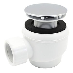 Sifone Doccia con Connessione Universale Cromato in ABS Diametro 40 mm Foro Piccolo 60 mm - Product Image 1
